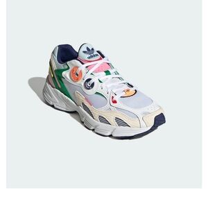 Adidas Women's Astir Shoes Sneakers Cloud White/Green/Orange US 9.5